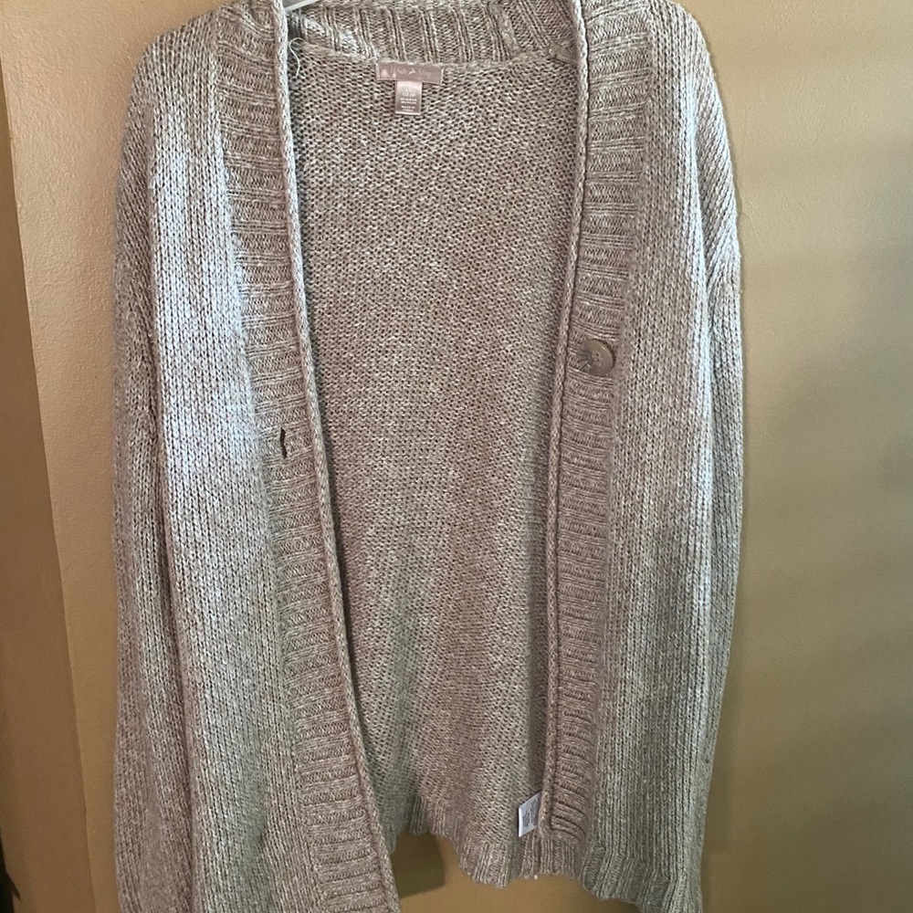 Tan cardigan